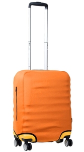 Protective cover for a small suitcase made of neoprene S 8003-9 Bright orange (neon)