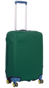 Protective cover for a medium suitcase made of neoprene M 8002-32 Dark green (bottle)