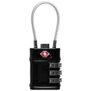 Hinged combination lock with TSA function Epic Travel Accessories 3.0 EA8006-03-01 Black