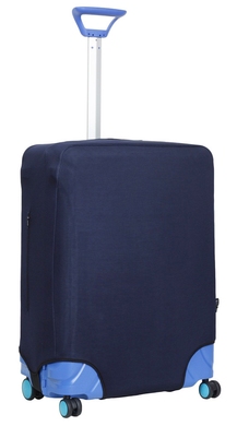 Чехол защитный для среднего чемодана из неопрена M 8002-4 Темно-синий
