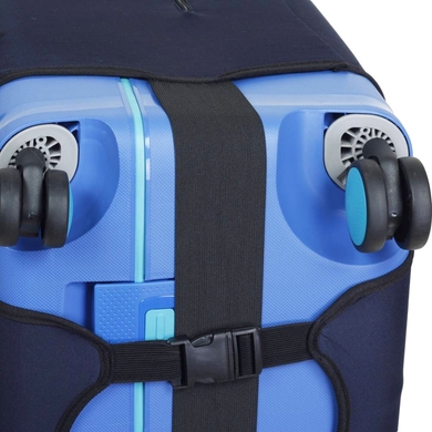 Чохол захисний для середньої валізи з неопрена M 8002-4 Темно-синій