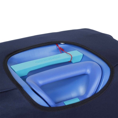 Чехол защитный для среднего чемодана из неопрена M 8002-4 Темно-синий