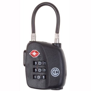 Навесной кодовый замок с системой TSA Carlton Travel Accessories 05992796XBLK;01 Black