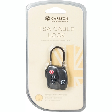 Padlock with TSA system Carlton Travel Accessories 05992796XBLK;01 Black