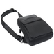 The Bond 1402-1 men's sling backpack made of genuine fine-grained leather black