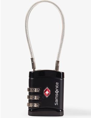 Навесной кодовый замок с системой TSA Samsonite Cablelock CO1*041;09 Black