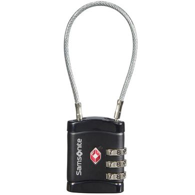 Навесной кодовый замок с системой TSA Samsonite Cablelock CO1*041;09 Black