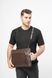 Leather folder with side handle Bond NON made of grained leather BN1418-286 brown