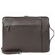Leather folder with side handle Bond NON made of grained leather BN1418-286 brown
