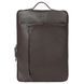 Leather folder with side handle Bond NON made of grained leather BN1418-286 brown