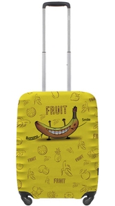 Neoprene protective cover for small suitcase S 8003-0424 Banana Yellow