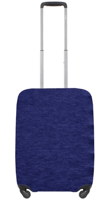 Чохол захисний для малої валізи з неопрена S 8003-12 Темно-синій меланж