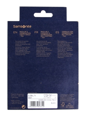 Set of padlocks with TSA system Samsonite CO1*043;09 Black