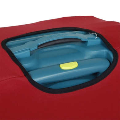 Чехол защитный для среднего чемодана из дайвинга M 9002-33 Красный