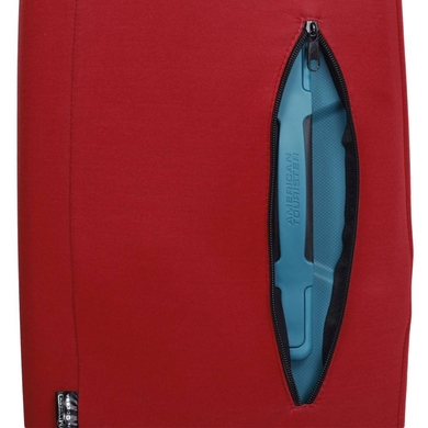 Чехол защитный для среднего чемодана из дайвинга M 9002-33 Красный