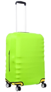 Чехол защитный для среднего чемодана из дайвинга M 9002-29 Ярко-салатовый