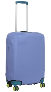 Чехол защитный для среднего чемодана из дайвинга M 9002-22 Джинс
