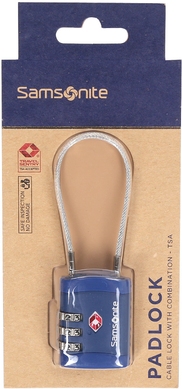 Padlock with TSA Samsonite Cablelock CO1*041;11 Midnight Blue