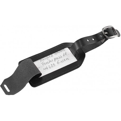 Travelite Accessories Genuine Leather Address Tag TL000010-01 Black