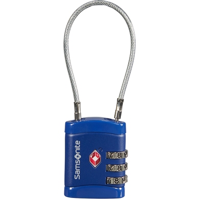 Навесной кодовый замок с системой TSA Samsonite Cablelock CO1*041;11 Midnight Blue