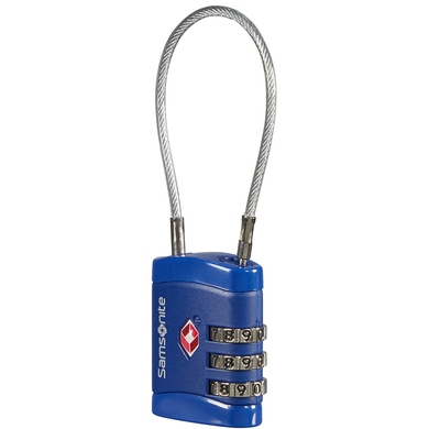 Padlock with TSA Samsonite Cablelock CO1*041;11 Midnight Blue