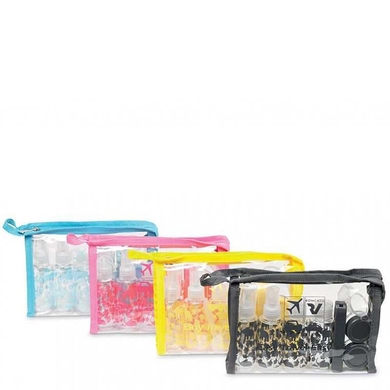Cosmetic bag for liquids Roncato Travel Accessories 409035/02 black/transparent