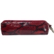 Ключниця на блискавці з лакованої шкіри Karya 436-516-2 червона з чорним