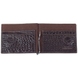 Портмоне на магніті з затиском для грошей з натуральної шкіри Karya 0902-57 коричневе