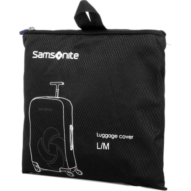 Protective cover for medium+ suitcase Samsonite Global TA M/L CO1*009;09 Black