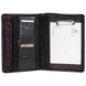 Folder with a zipper made of genuine fine-grain leather Karya 063-45 black