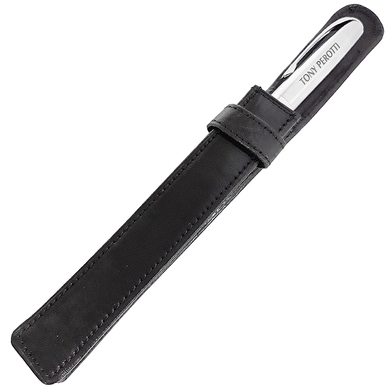 Genuine leather pen case Tony Perotti Italico 2572 nero (black)