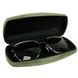 Karya suede leather eyeglass case KR3005-9 olive