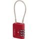 Padlock with TSA Samsonite TA REVOLUTION Cablelock 3 DIAL KR7*008;00 Red