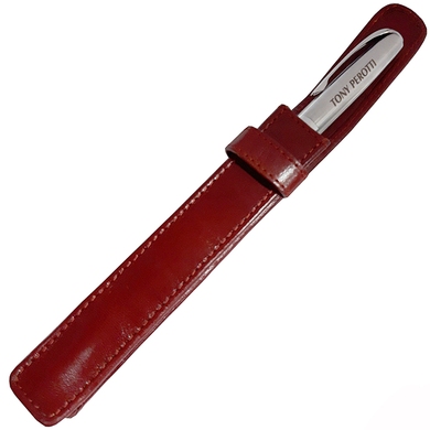 Чохол для ручок із натуральної шкіри Tony Perotti Italico 2572 rosso (червоний)