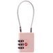 Навесной кодовый замок с системой TSA Samsonite TA REVOLUTION Cablelock 3 DIAL KR7*008;80 Rose