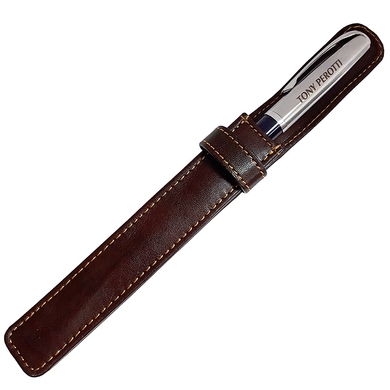 Чохол для ручок із натуральної шкіри Tony Perotti Italico 2572 moro (коричневий)