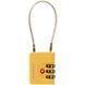 Навісний кодовий замок з системою TSA Samsonite TA REVOLUTION Cablelock 3 DIAL KR7*008;06 Yellow