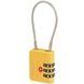 Padlock with TSA Samsonite TA REVOLUTION Cablelock 3 DIAL KR7*008;06 Yellow