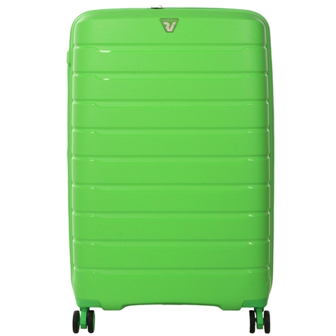 Polypropylene suitcase on 4 wheels with extension Roncato Butterfly 418181  Verde lime (large)