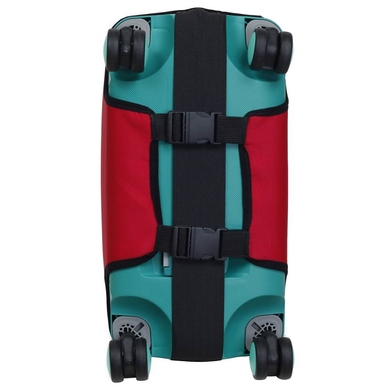 Neoprene protective case for small suitcase S 8003-18 Red