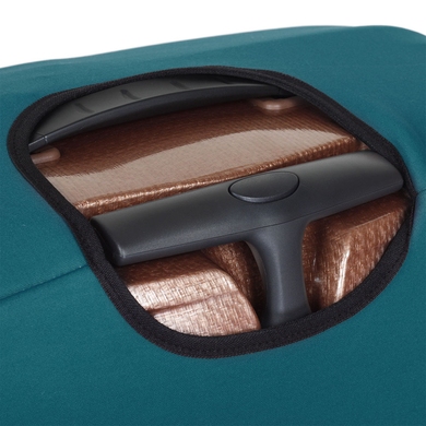 Protective cover for a large suitcase made of neoprene L 8001-38 Dark turquoise