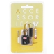 Padlock with key system TSA Roncato Accessories 419090 Black