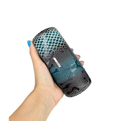 Футляр для окулярів Karya з лакованої шкіри KR3005-020 зелений з коричневим