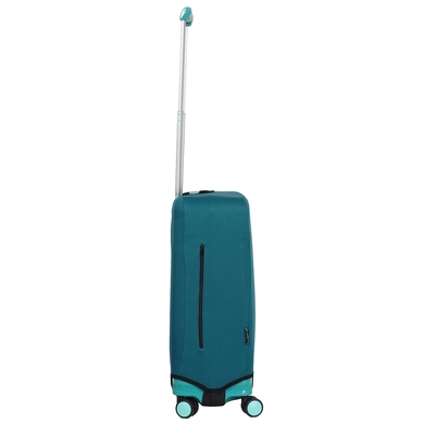 Чехол защитный для малого чемодана из неопрена S 8003-38 Темно-бирюзовий