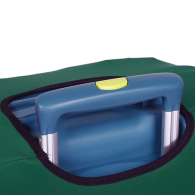 Protective cover for a medium suitcase made of neoprene M 8002-32 Dark green (bottle)