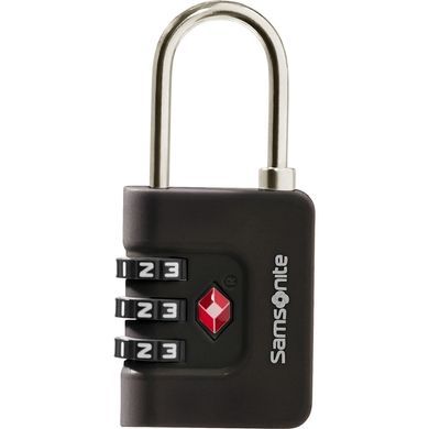 Padlock with TSA Samsonite TA REVOLUTION Combilock 3 DIAL KR7*009;09 Black