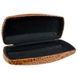 Karya Embossed Leather Eyeglasses Case KR3005-653 Cognac