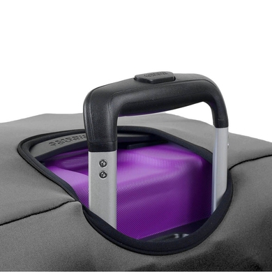Чехол защитный для большого чемодана из неопрена L 8001-7 серый меланж
