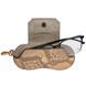 Karya glasses case made of genuine leather KR3006-935 beige with brown