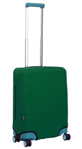 Чохол захисний для малої валізи з неопрена S 8003-32 Темно-зелений (пляшковий)